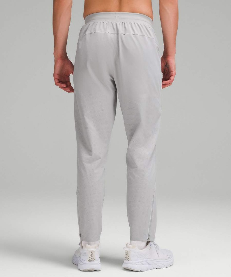 Lululemon Fast and Free Löpar Byxor Herr Silver Sverige | UQBJHA243