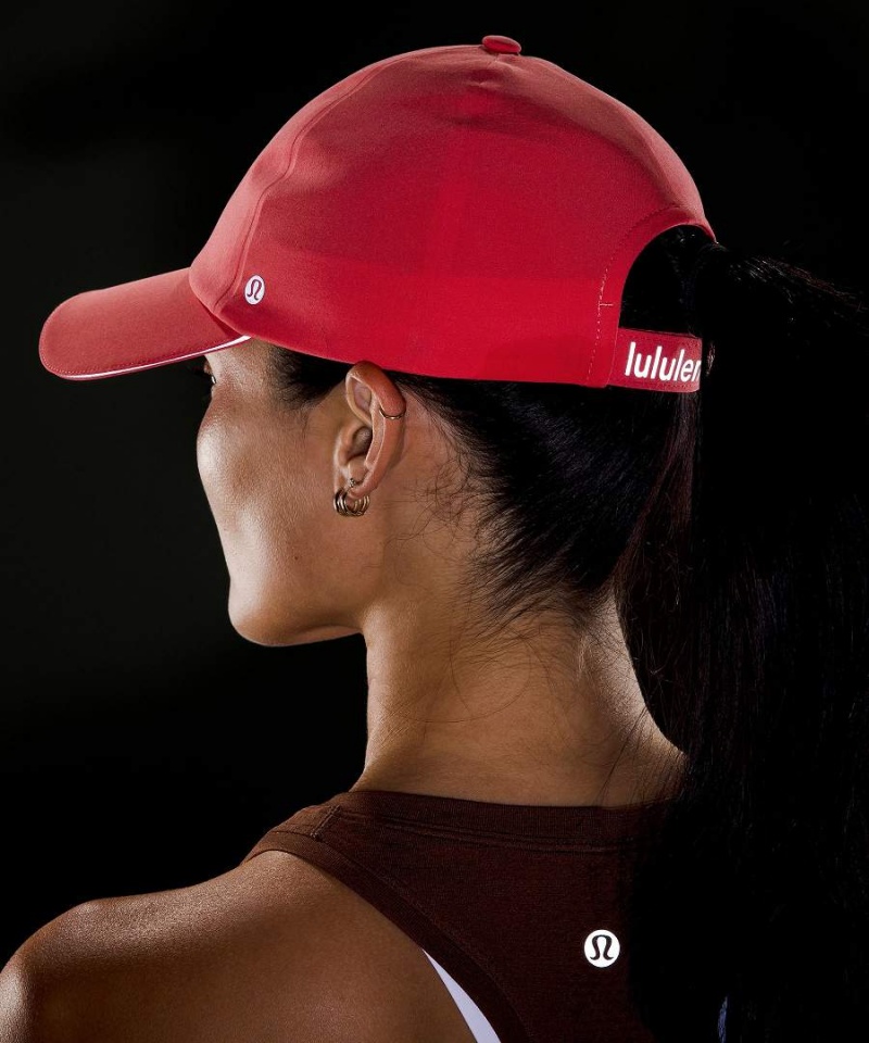 Lululemon Fast and Free Löpar Hatt Dam Röda Sverige | LYCJOD246