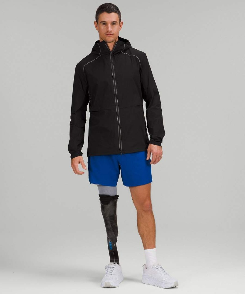 Lululemon Fast and Free Vindjacka Herr Svarta Sverige | KZVNWF129