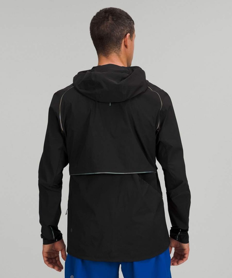 Lululemon Fast and Free Vindjacka Herr Svarta Sverige | KZVNWF129