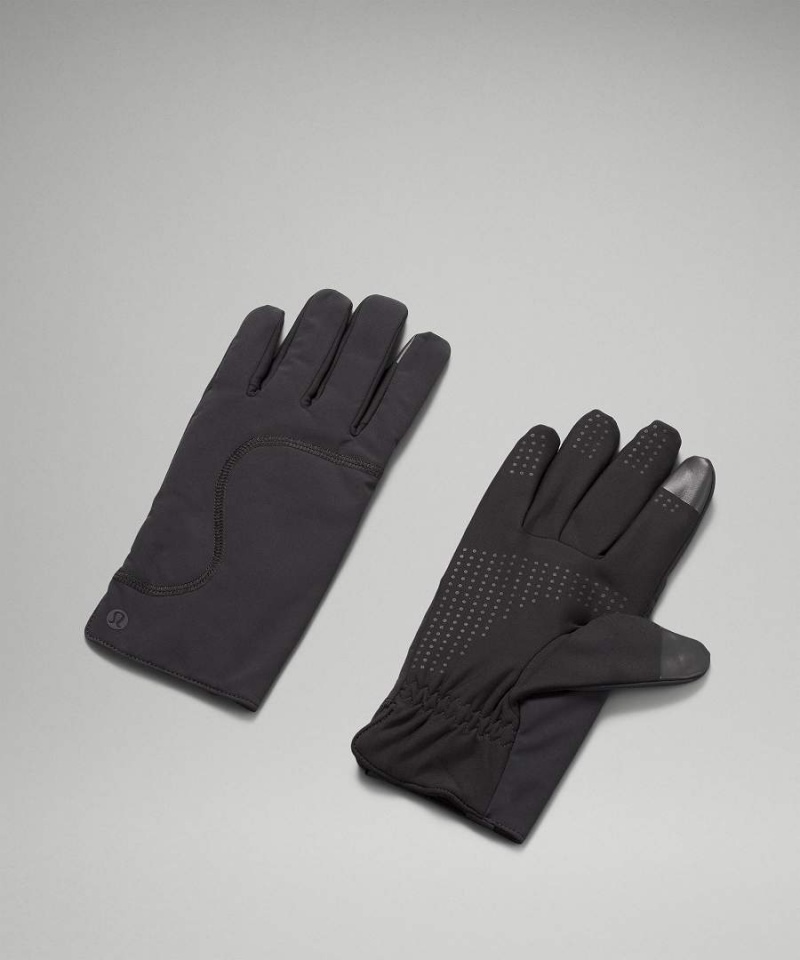 Lululemon Fleece-Fodrade Insulated Handskar Dam Svarta Sverige | OXGWPE079