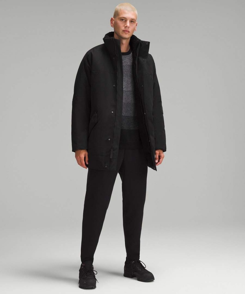 Lululemon Fleece-Fodrade Insulated Rockar Herr Svarta Sverige | OTUAYR695