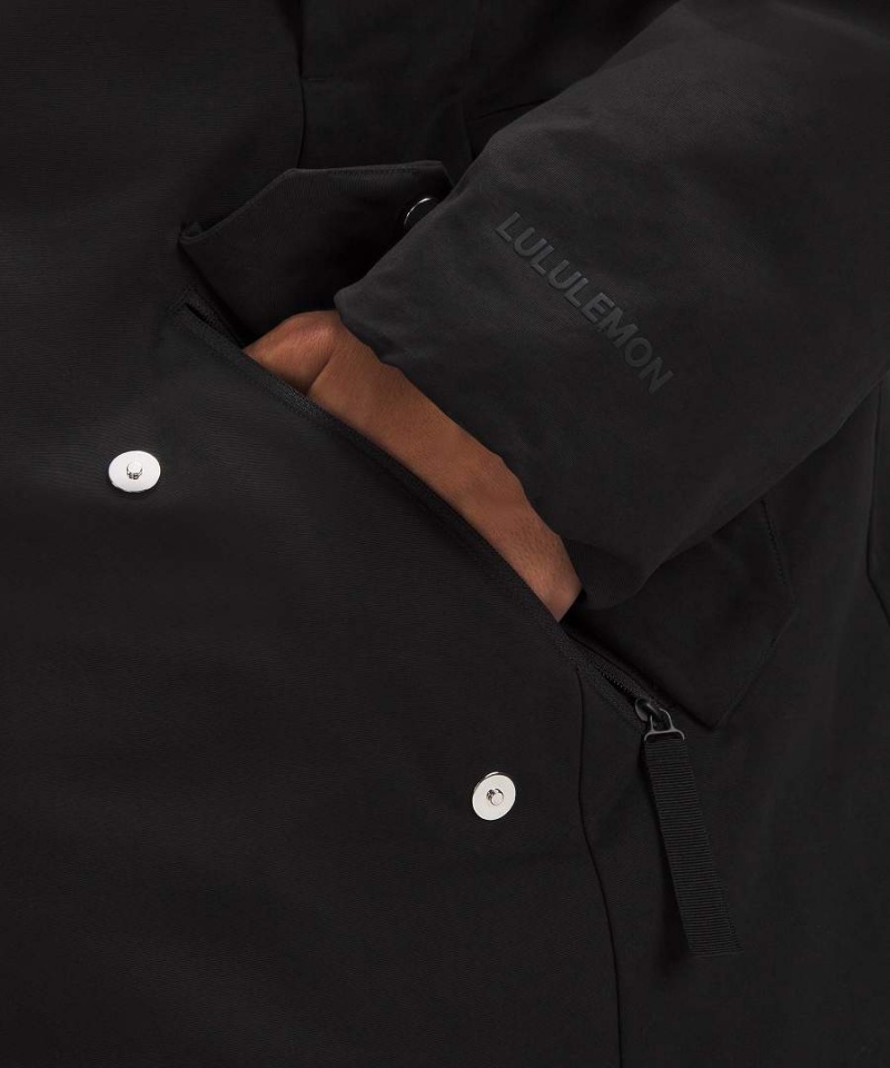 Lululemon Fleece-Fodrade Insulated Rockar Herr Svarta Sverige | OTUAYR695