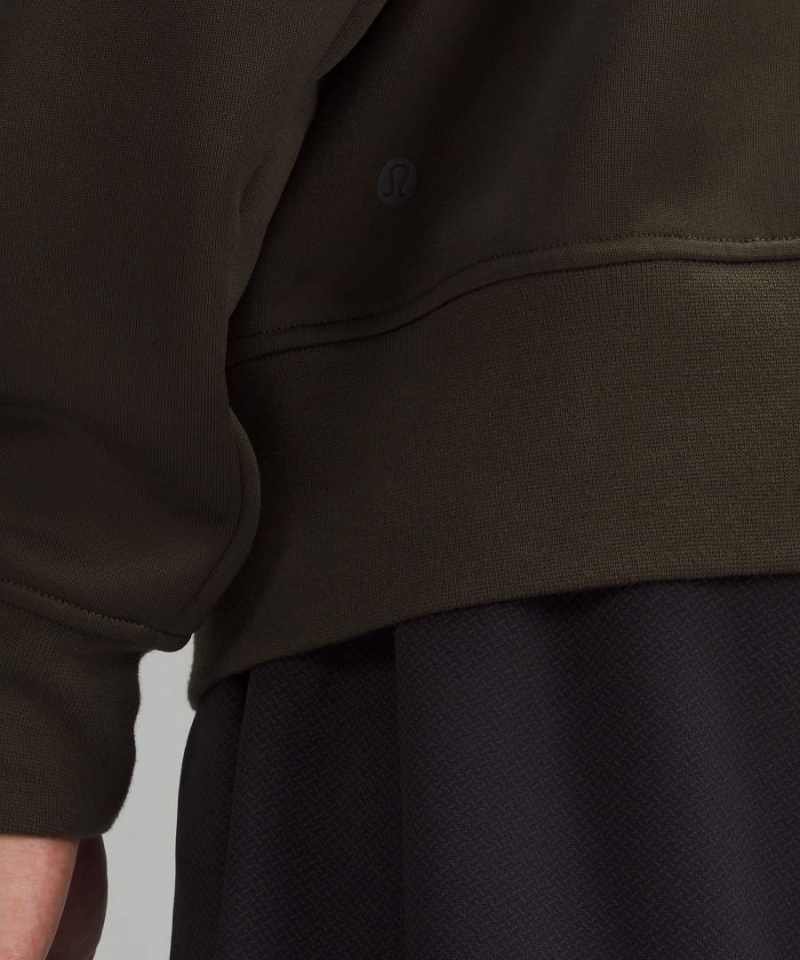 Lululemon Fleece Tränings Athletic Jackets Herr Mörkolivgröna Sverige | TRVFOP246