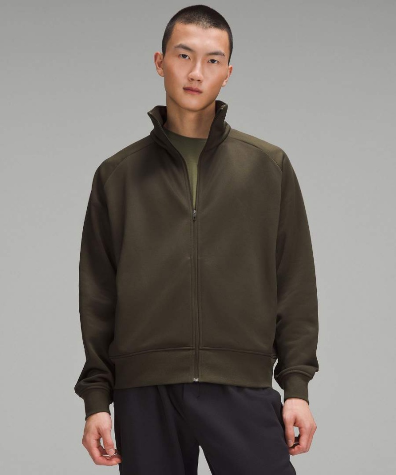 Lululemon Fleece Tränings Athletic Jackets Herr Mörkolivgröna Sverige | TRVFOP246
