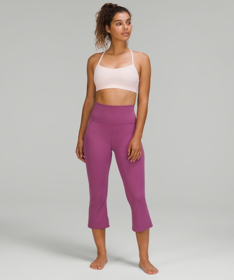 Lululemon Flow Y Bra Nulu Light Support, A–C Cups Sport BH Dam Ljusröda Sverige | COMWKQ917