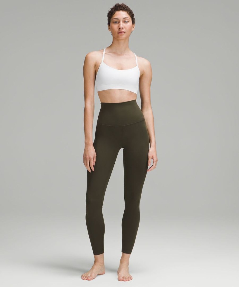 Lululemon Flow Y Bra Nulu Light Support, A–C Cups Sport BH Dam Vita Sverige | WTEDAV816