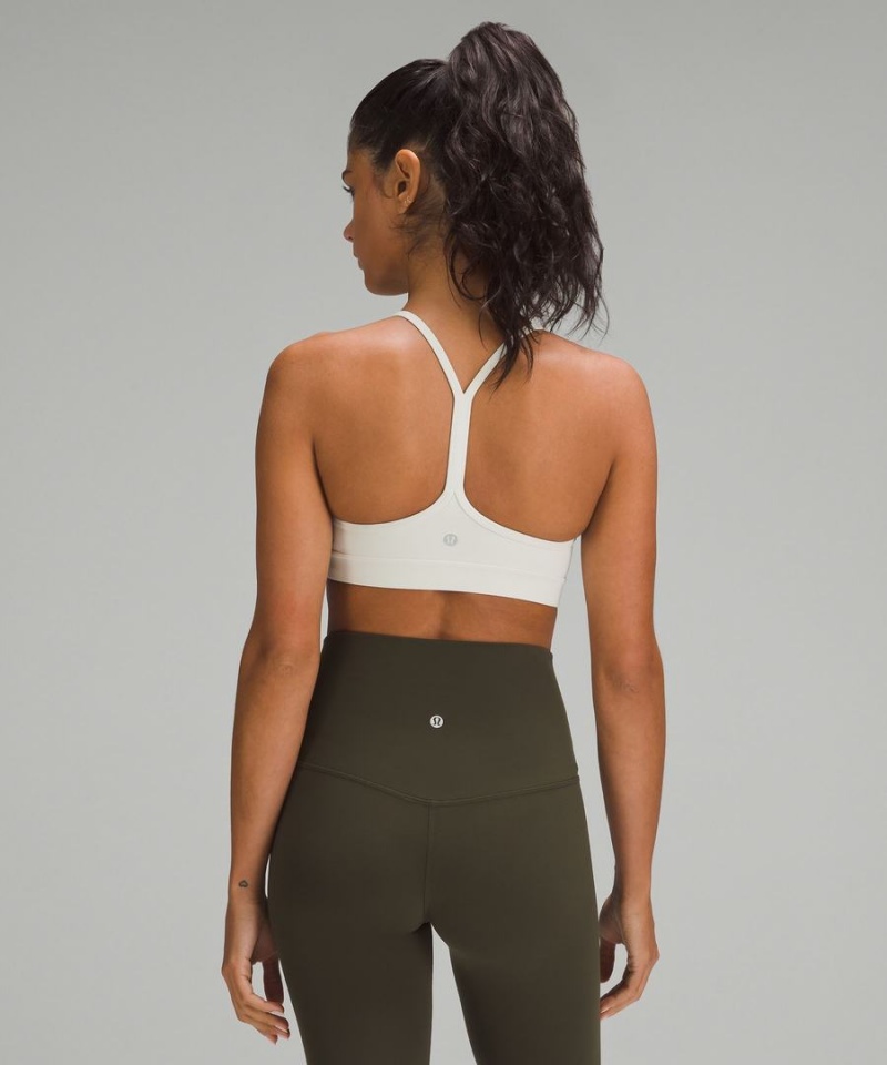 Lululemon Flow Y Bra Nulu Light Support, A–C Cups Sport BH Dam Beige Sverige | ZJOVUQ612
