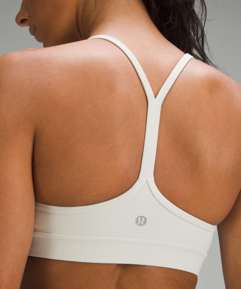 Lululemon Flow Y Bra Nulu Light Support, A–C Cups Sport BH Dam Beige Sverige | ZJOVUQ612