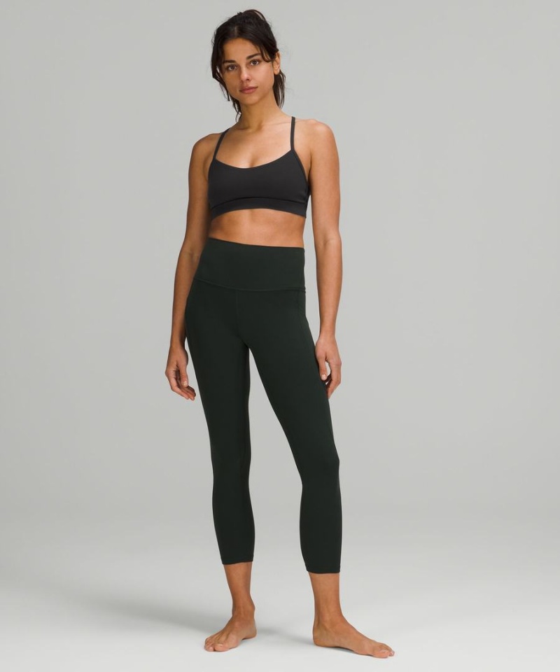 Lululemon Flow Y Bra Nulu Light Support, A–C Cups Sport BH Dam Svarta Sverige | UMLEIY849