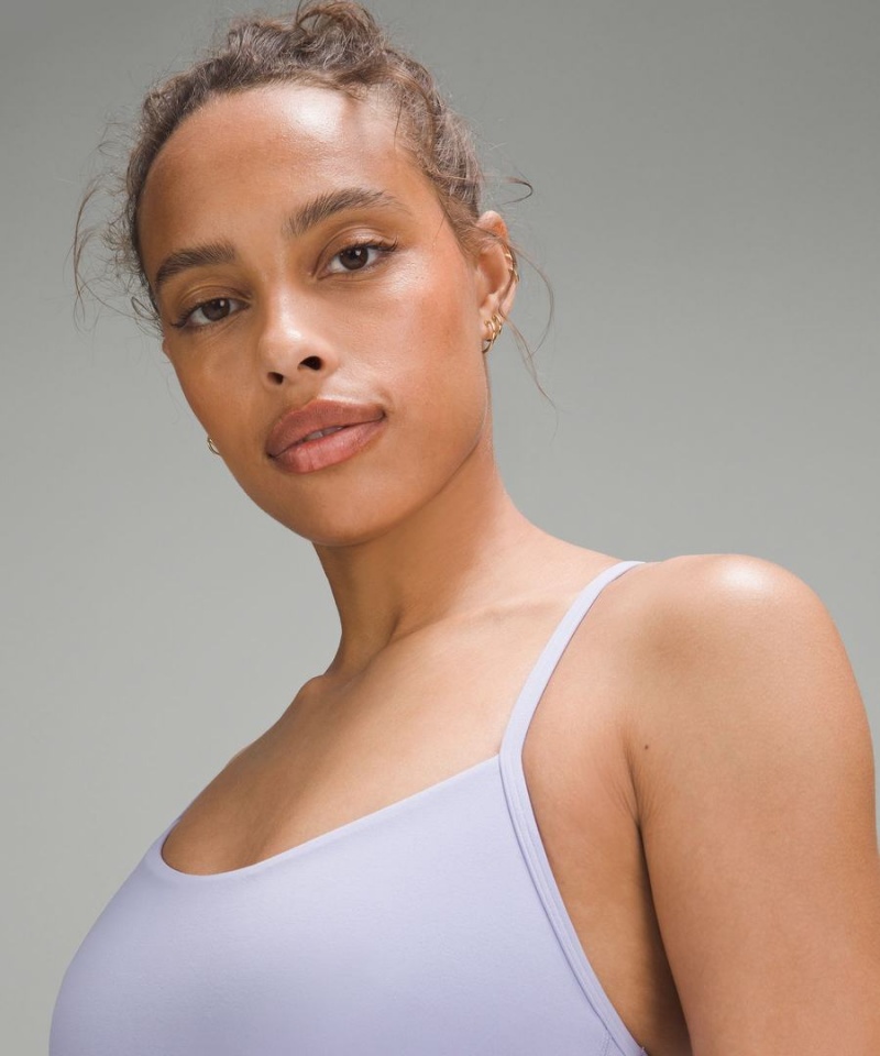 Lululemon Flow Y Bra Nulu Light Support, A–C Cups Sport BH Dam Lila Sverige | TYSAJM978
