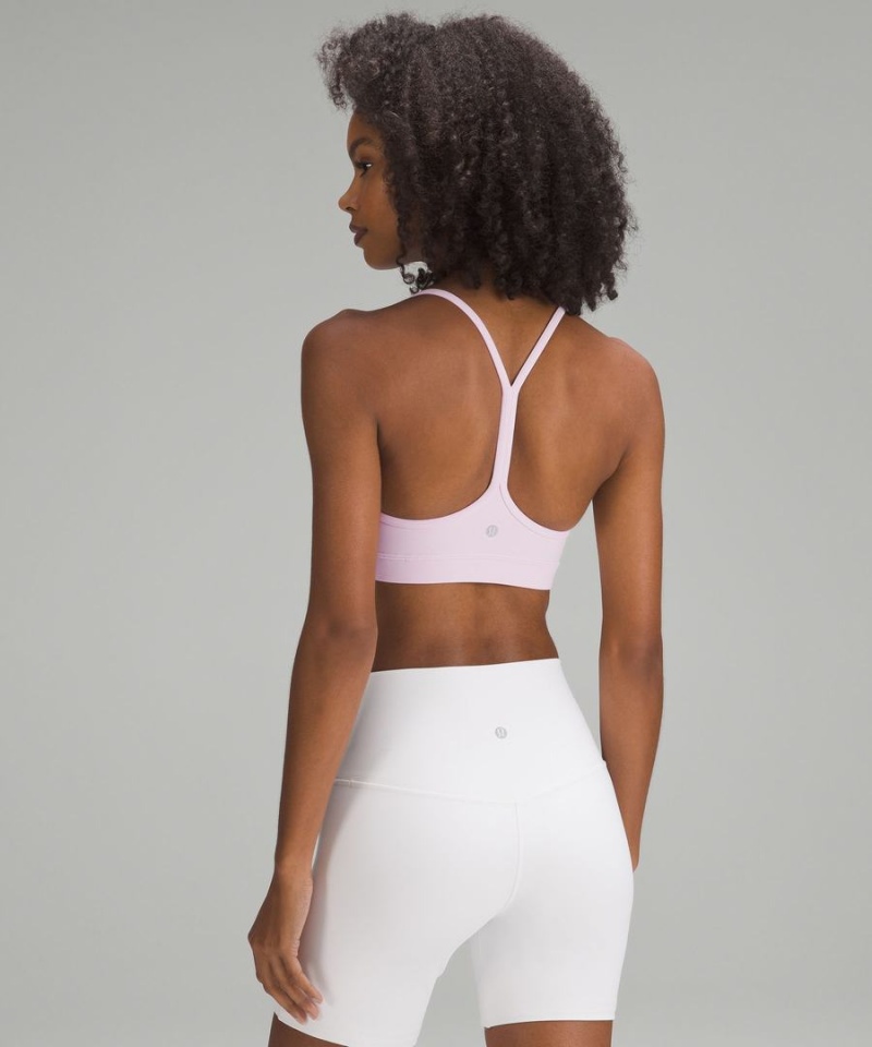 Lululemon Flow Y Bra Nulu Light Support, A–C Cups Sport BH Dam Rosa Sverige | HAKGTS498