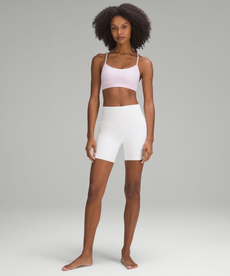 Lululemon Flow Y Bra Nulu Light Support, A–C Cups Sport BH Dam Rosa Sverige | HAKGTS498