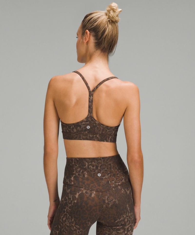 Lululemon Flow Y Bra Nulu Light Support, A–C Cups Sport BH Dam Bruna Olika Färger Sverige | ZUKYXD690