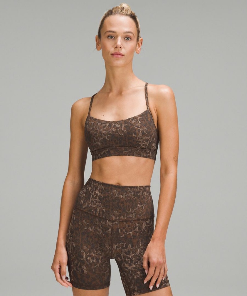 Lululemon Flow Y Bra Nulu Light Support, A–C Cups Sport BH Dam Bruna Olika Färger Sverige | ZUKYXD690
