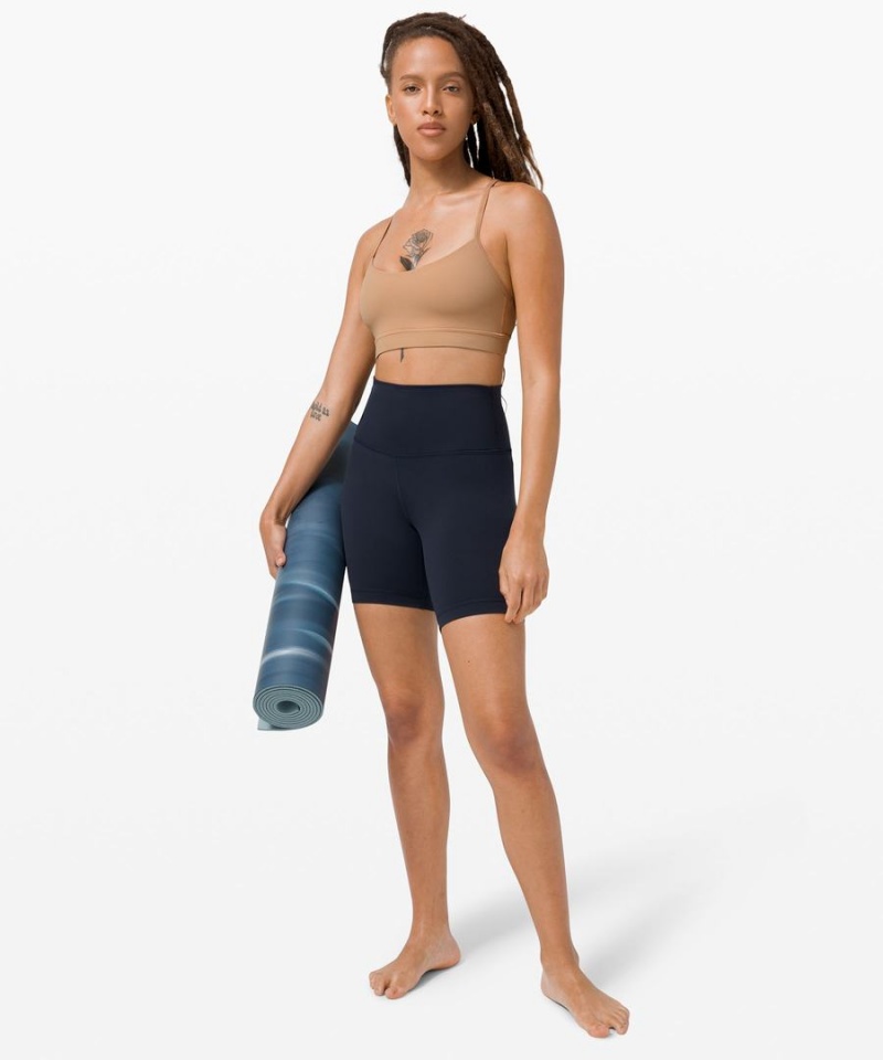 Lululemon Flow Y Bra Nulu Light Support, A–C Cups Sport BH Dam Khaki Sverige | IOKTLY278