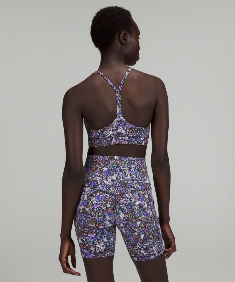 Lululemon Flow Y Bra Nulu Light Support, A–C Cups Sport BH Dam Blommiga Olika Färger Sverige | ESXFAB427