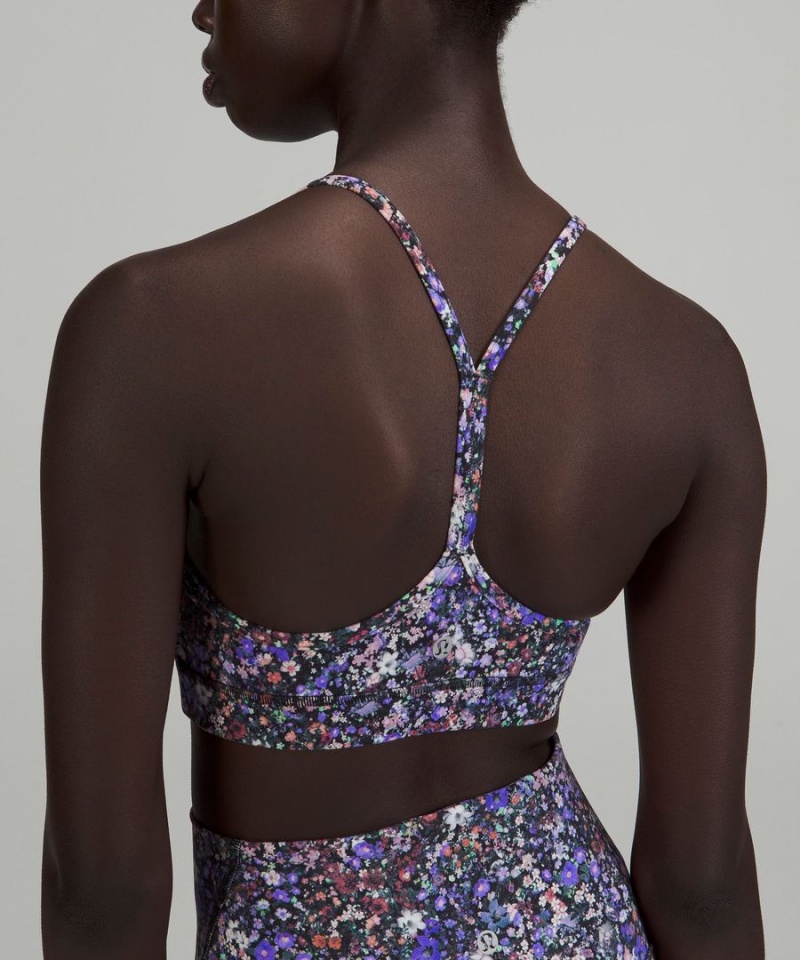 Lululemon Flow Y Bra Nulu Light Support, A–C Cups Sport BH Dam Blommiga Olika Färger Sverige | ESXFAB427