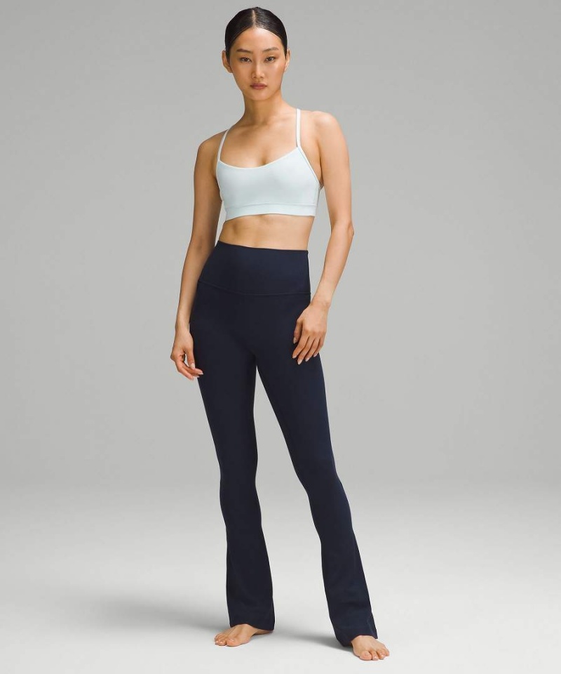 Lululemon Flow Y Bra Nulu Light Support, A–C Cups Sport BH Dam Blå Sverige | TFXASO382