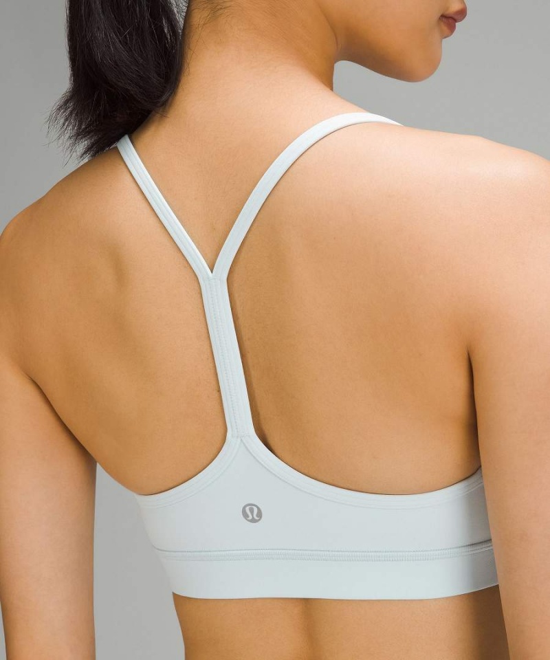 Lululemon Flow Y Bra Nulu Light Support, A–C Cups Sport BH Dam Blå Sverige | TFXASO382