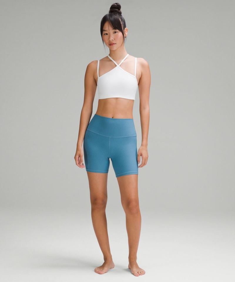 Lululemon Flow Y Snörade Bra Nulu Light Support, A–C Cups Sport BH Dam Vita Sverige | YAQMXH861