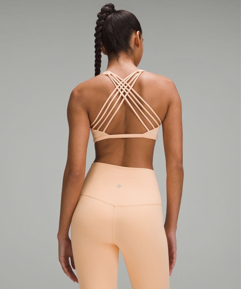 Lululemon Free to Be Bra - Wild Light Support, A/B Cup Sport BH Dam Korall Sverige | EPSKAV180