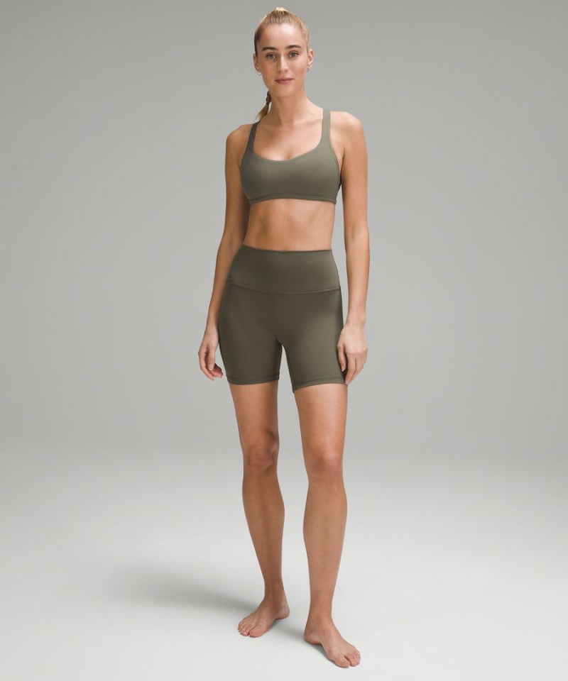 Lululemon Free to Be Bra - Wild Light Support, A/B Cup Sport BH Dam Gröna Sverige | TZOCJA392
