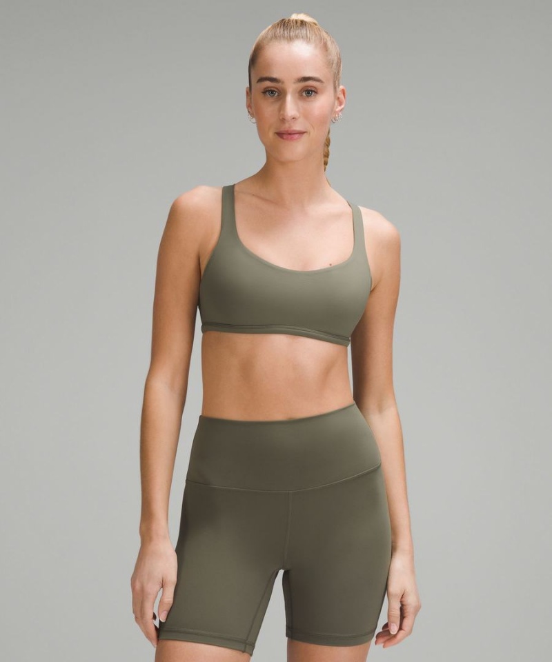 Lululemon Free to Be Bra - Wild Light Support, A/B Cup Sport BH Dam Gröna Sverige | TZOCJA392