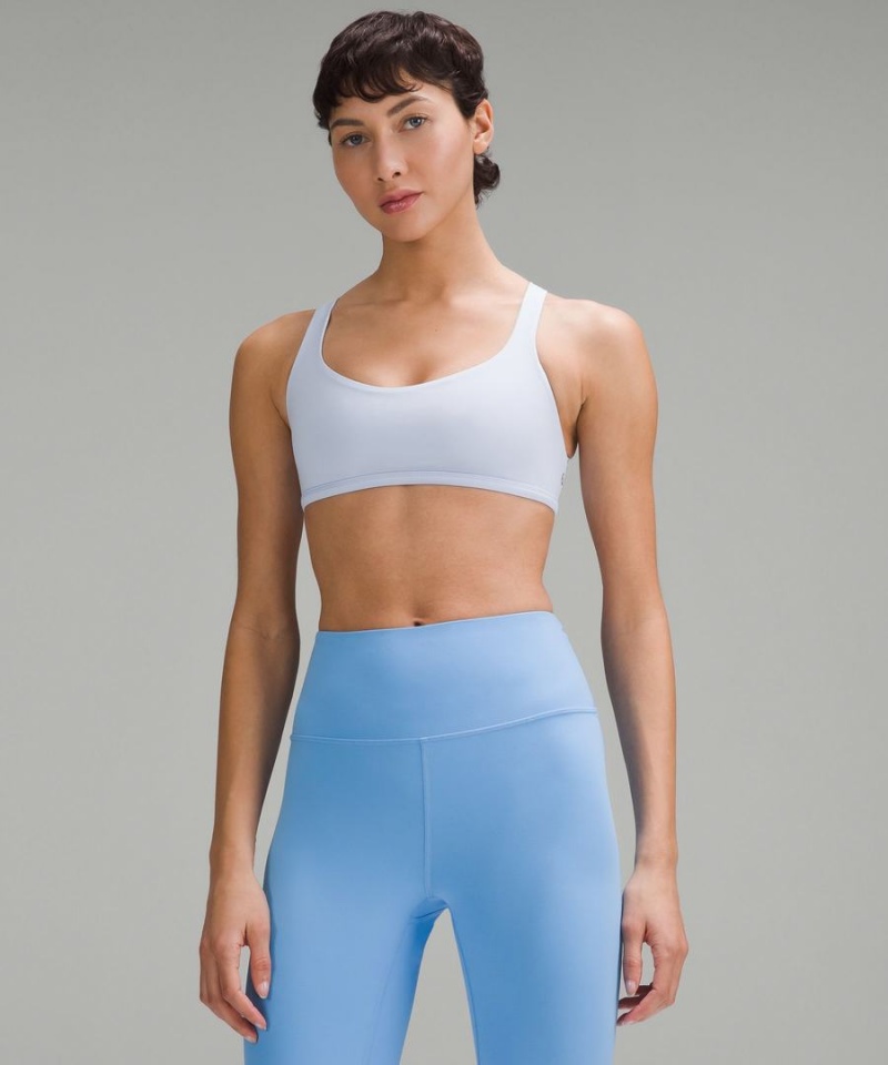Lululemon Free to Be Bra - Wild Light Support, A/B Cup Sport BH Dam Vita Sverige | FWINVA043
