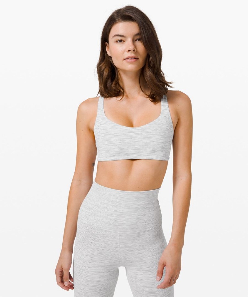 Lululemon Free to Be Bra - Wild Light Support, A/B Cup Sport BH Dam Ljusgrå Sverige | PHJTZG634
