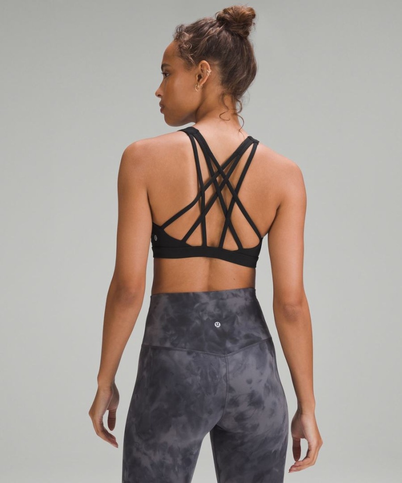 Lululemon Free to Be Serene Bra Light Support, C/D Cup Sport BH Dam Svarta Sverige | UVCZQT230