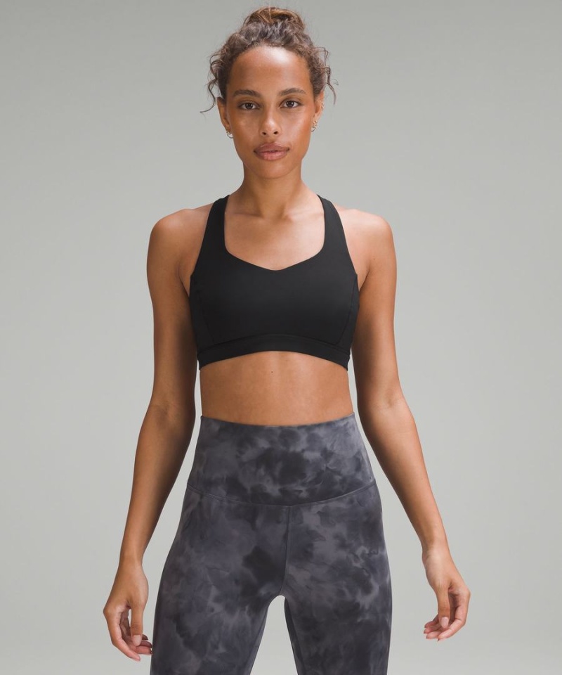 Lululemon Free to Be Serene Bra Light Support, C/D Cup Sport BH Dam Svarta Sverige | UVCZQT230