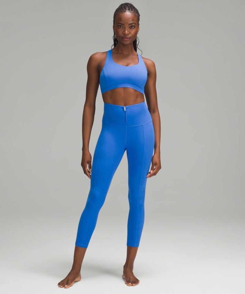 Lululemon Free to Be Serene Bra Light Support, C/D Cup Sport BH Dam Blå Sverige | TRKDGU567