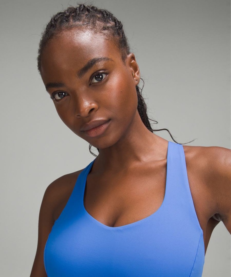 Lululemon Free to Be Serene Bra Light Support, C/D Cup Sport BH Dam Blå Sverige | TRKDGU567