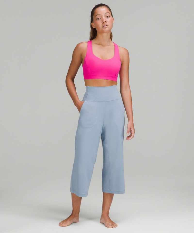 Lululemon Free to Be Serene Bra Light Support, C/D Cup Sport BH Dam Rosa Grå Sverige | OLNYQB675