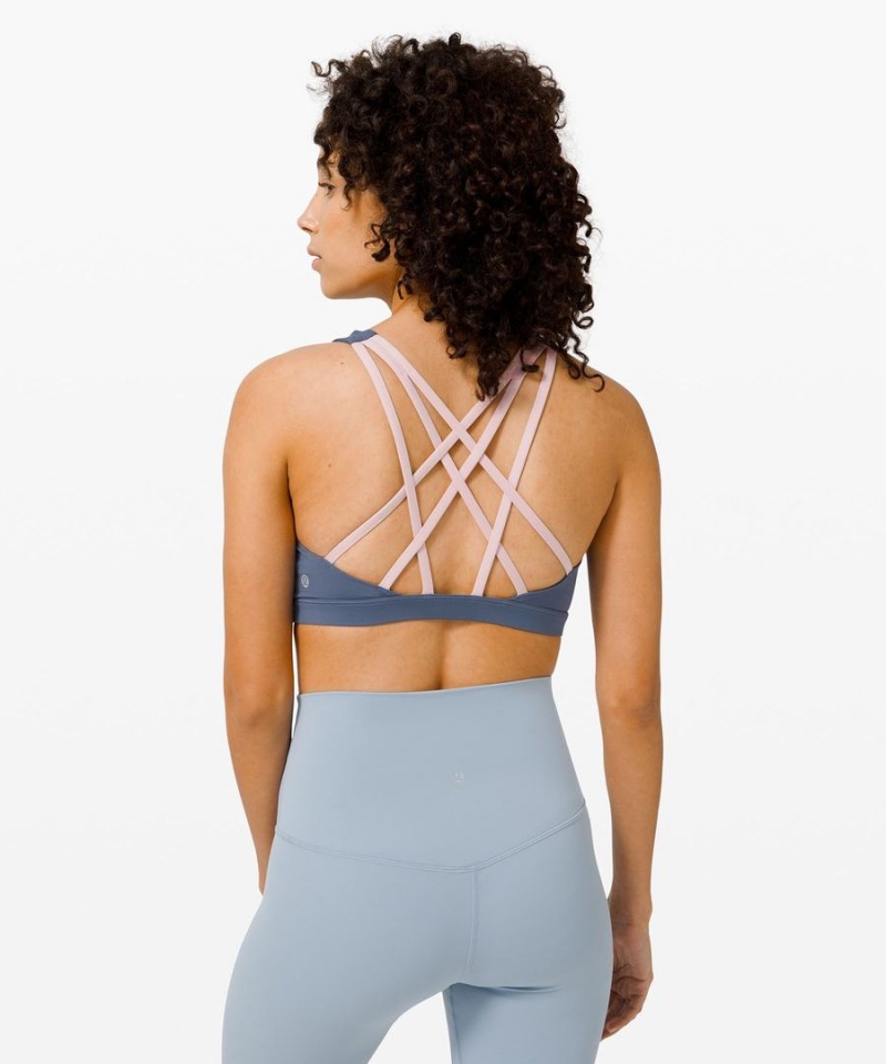 Lululemon Free to Be Serene Bra Light Support, C/D Cup Sport BH Dam Blå Sverige | CJYHXB184