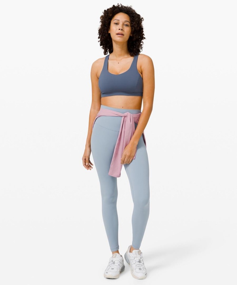 Lululemon Free to Be Serene Bra Light Support, C/D Cup Sport BH Dam Blå Sverige | CJYHXB184