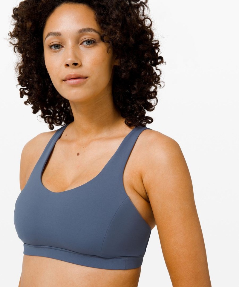 Lululemon Free to Be Serene Bra Light Support, C/D Cup Sport BH Dam Blå Sverige | CJYHXB184