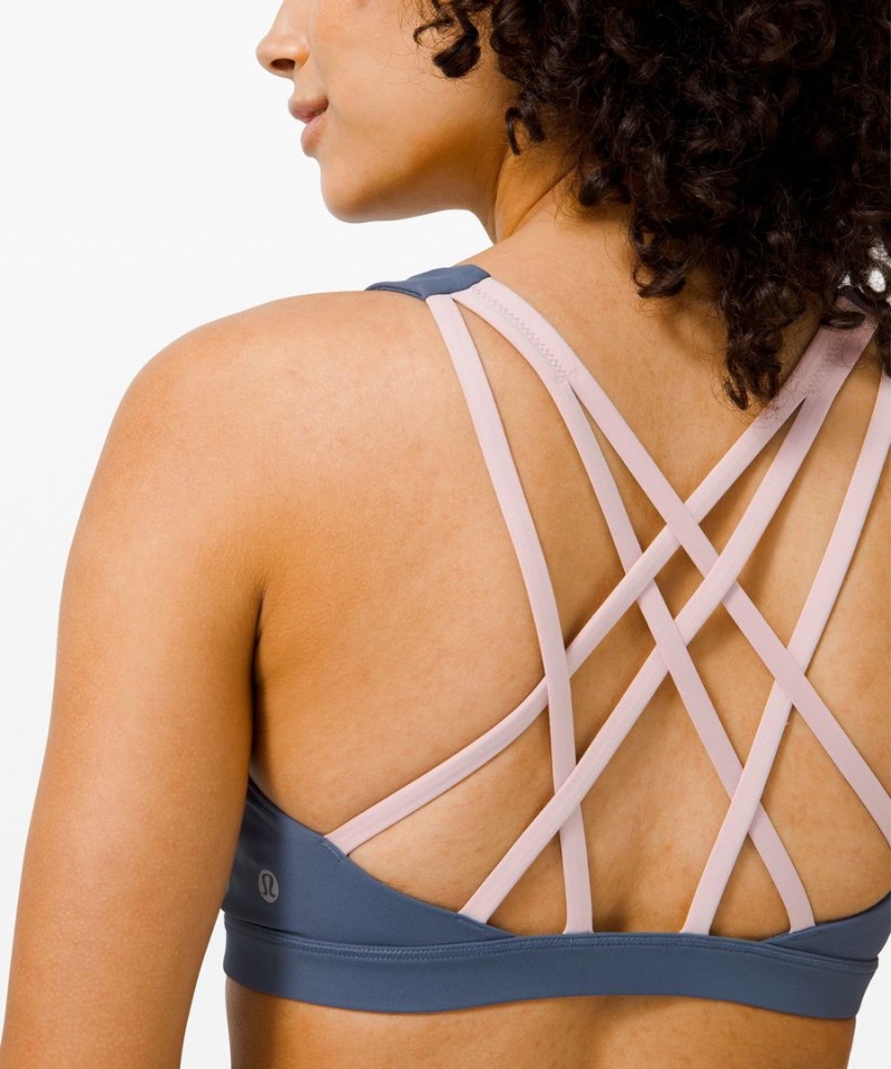 Lululemon Free to Be Serene Bra Light Support, C/D Cup Sport BH Dam Blå Sverige | CJYHXB184