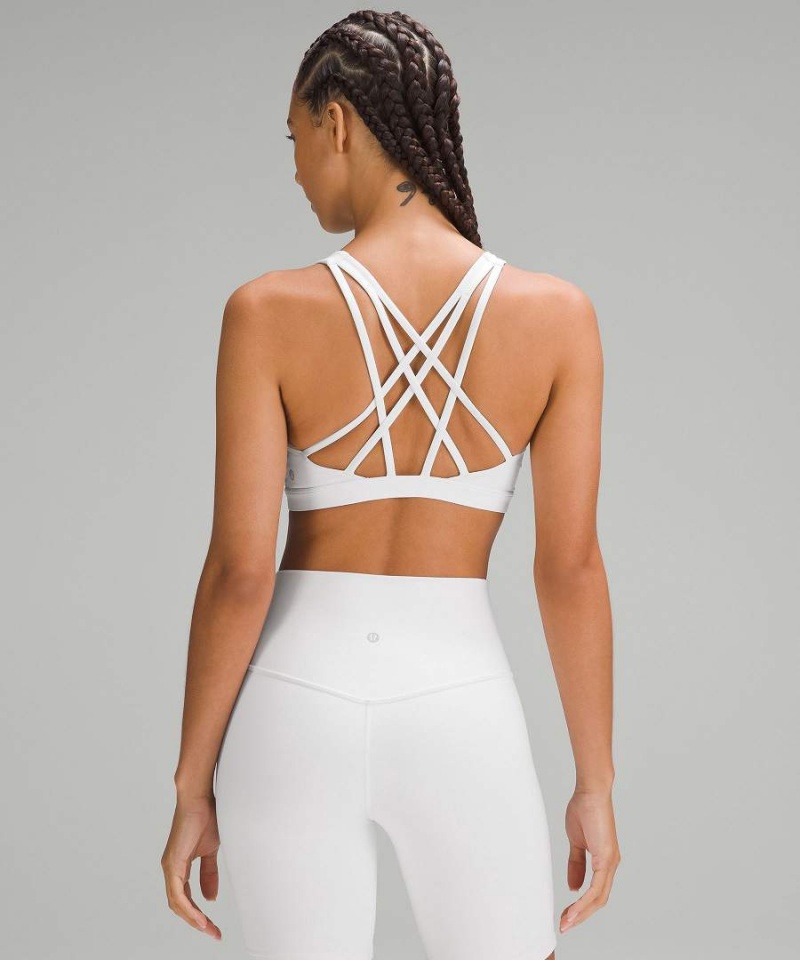 Lululemon Free to Be Serene Bra Light Support, C/D Cup Sport BH Dam Vita Sverige | ZIEKCQ734