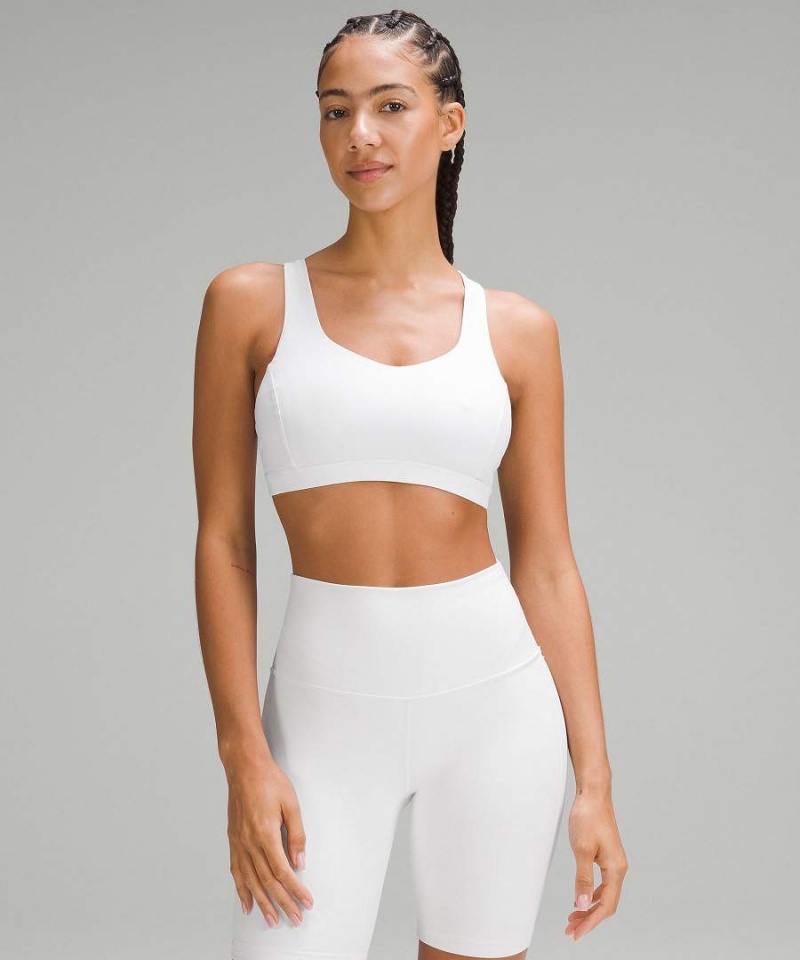 Lululemon Free to Be Serene Bra Light Support, C/D Cup Sport BH Dam Vita Sverige | ZIEKCQ734