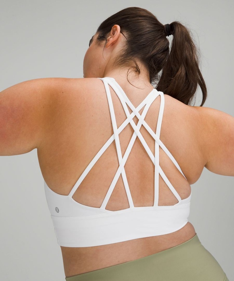 Lululemon Free to Be Serene Longline Bra Light Support, C/D Cup Sport BH Dam Vita Sverige | XADECH482