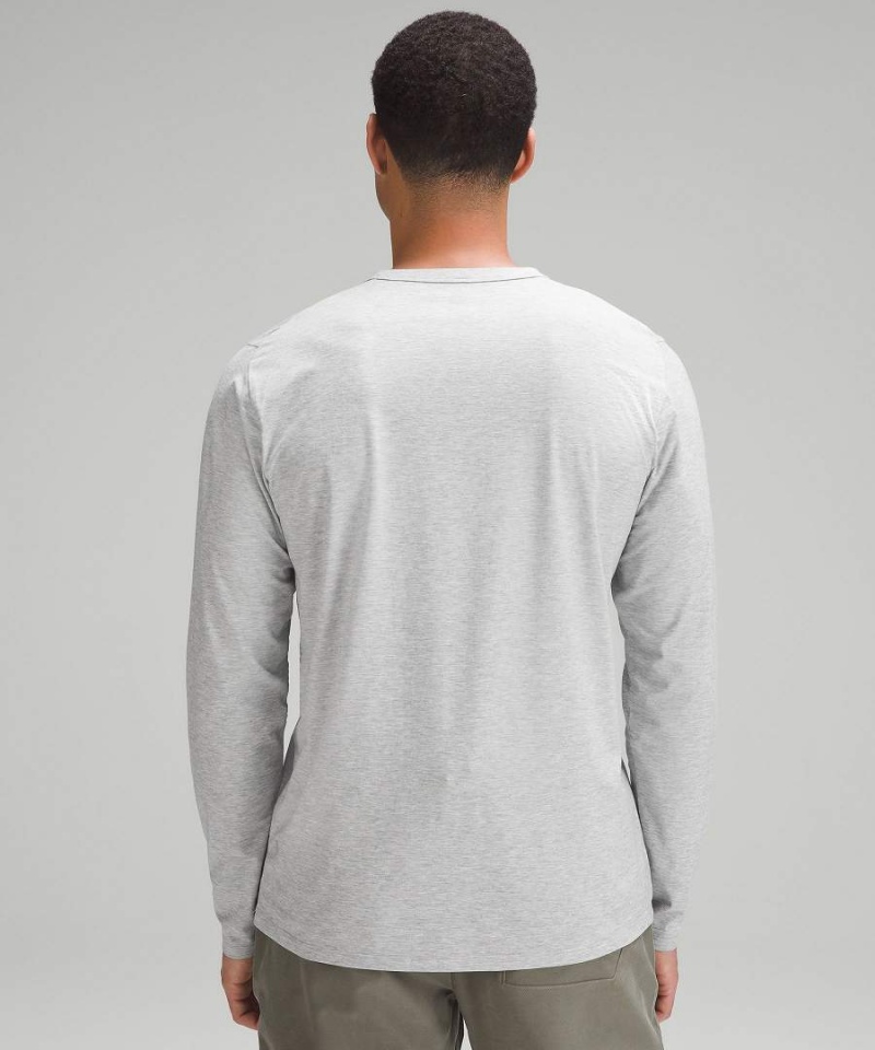 Lululemon Fundamental Långärmad Tröja Herr Silver Sverige | YSNQHZ398