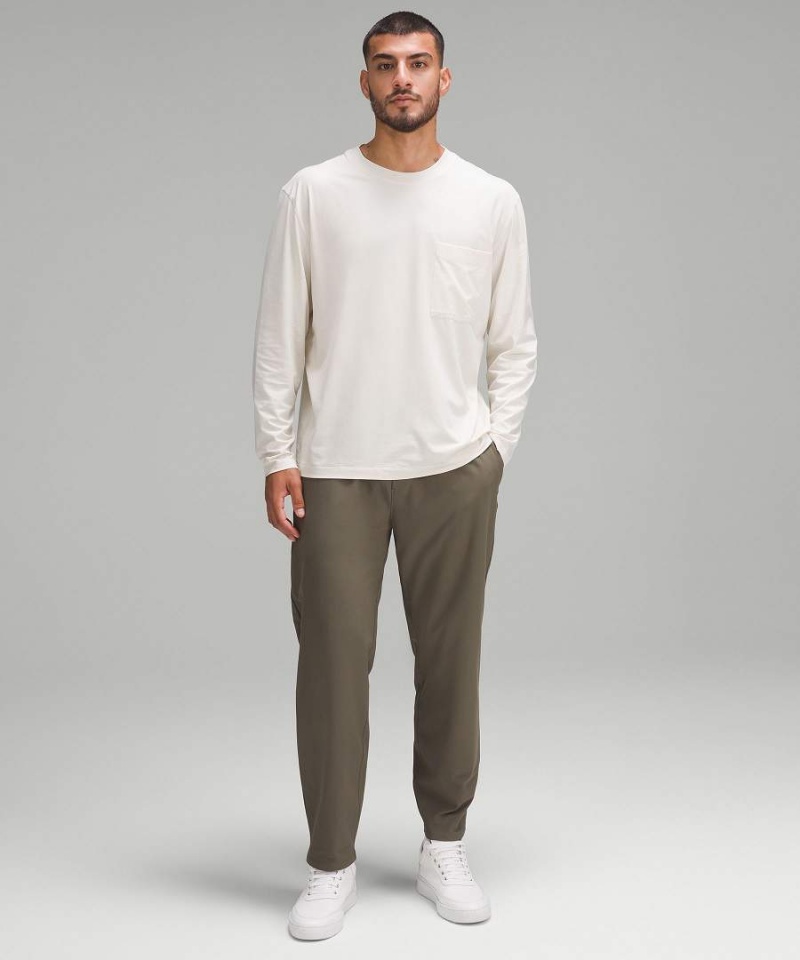 Lululemon Fundamental Oversized Pocket Långärmad Tröja Herr Beige Sverige | DGVQLH428