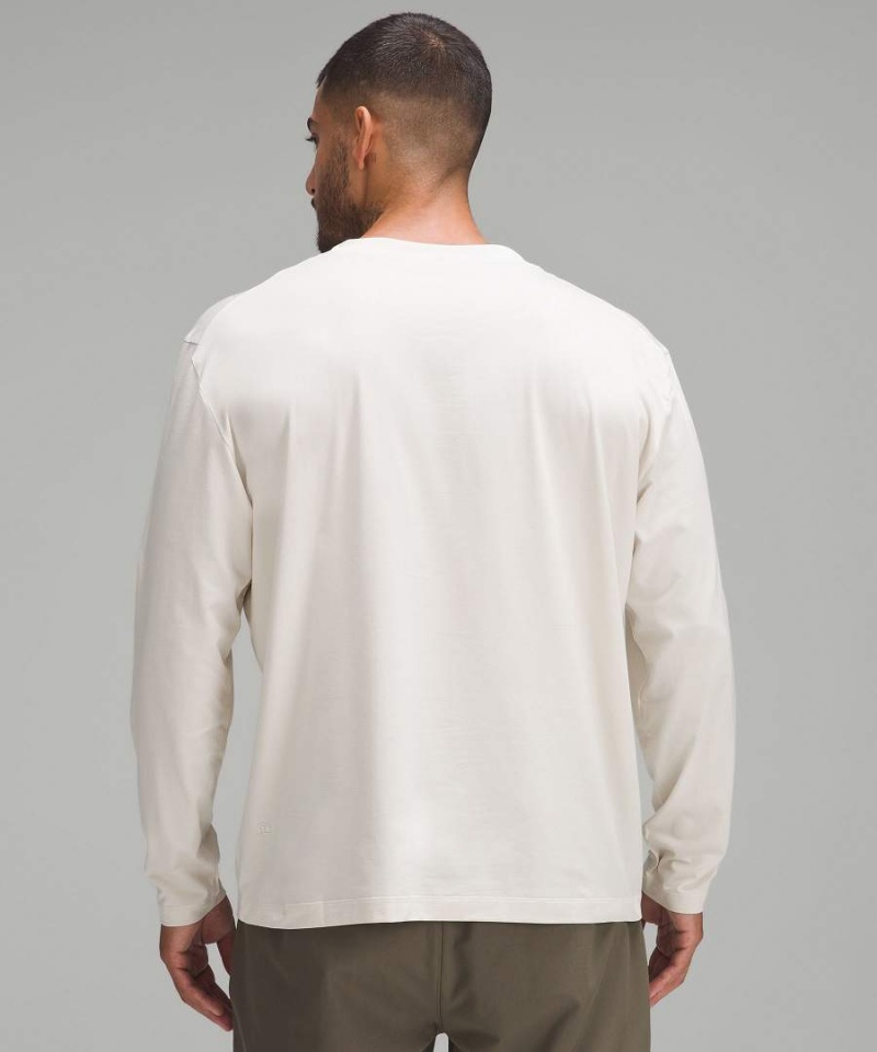 Lululemon Fundamental Oversized Pocket Långärmad Tröja Herr Beige Sverige | DGVQLH428