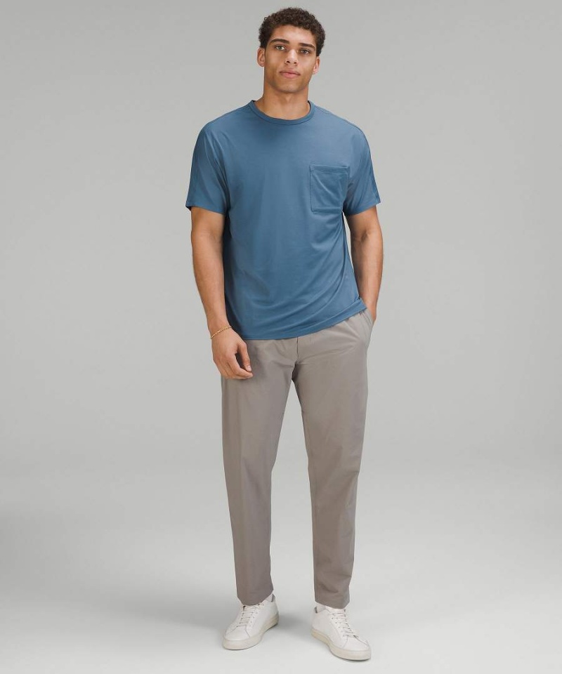 Lululemon Fundamental Pocket T-shirt Herr Blå Sverige | BOKGWD761