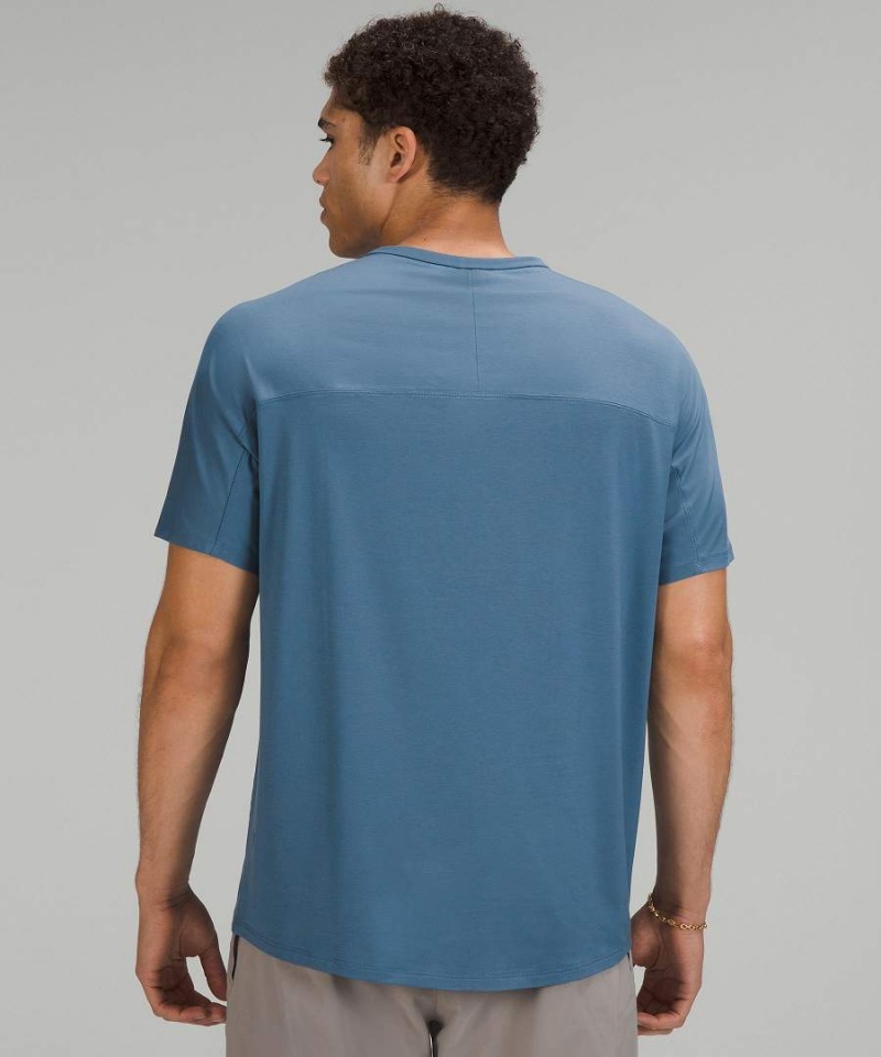 Lululemon Fundamental Pocket T-shirt Herr Blå Sverige | BOKGWD761