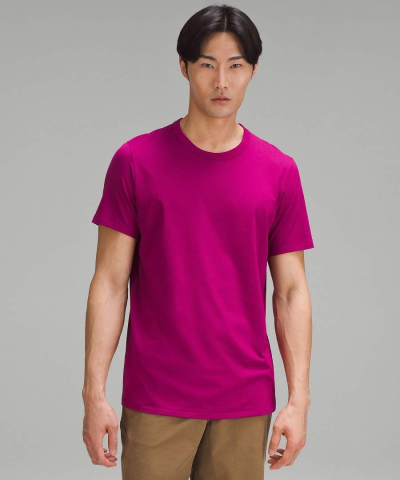 Lululemon Fundamental T-shirt Herr Lila Sverige | KYSGVP849