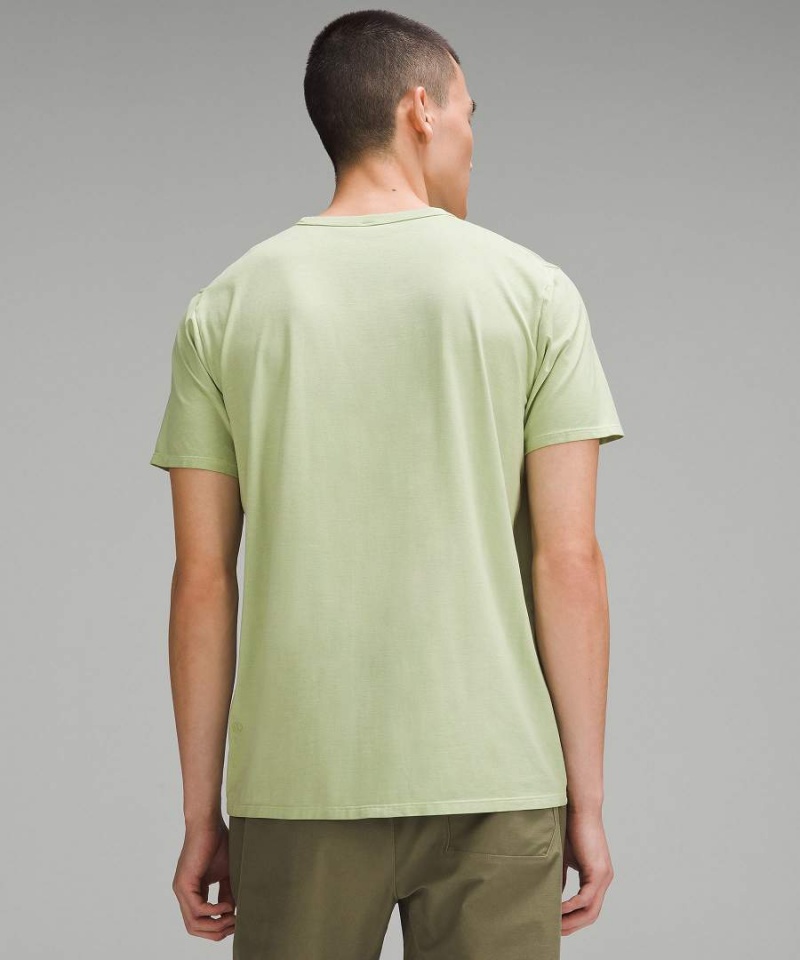 Lululemon Fundamental Wash T-shirt Herr Turkos Gröna Sverige | KSBQTW137