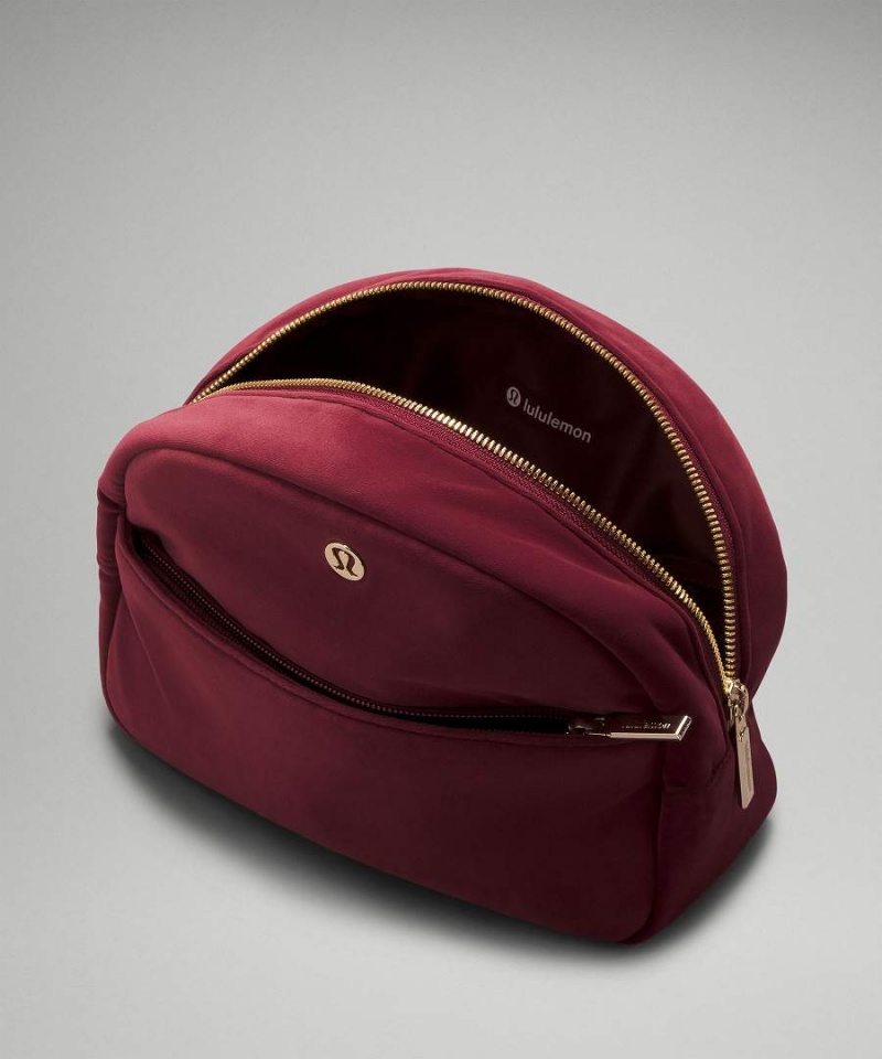 Lululemon Go Getter 2L Velour Påse Dam Vinröda Guld Sverige | BTEIMO792